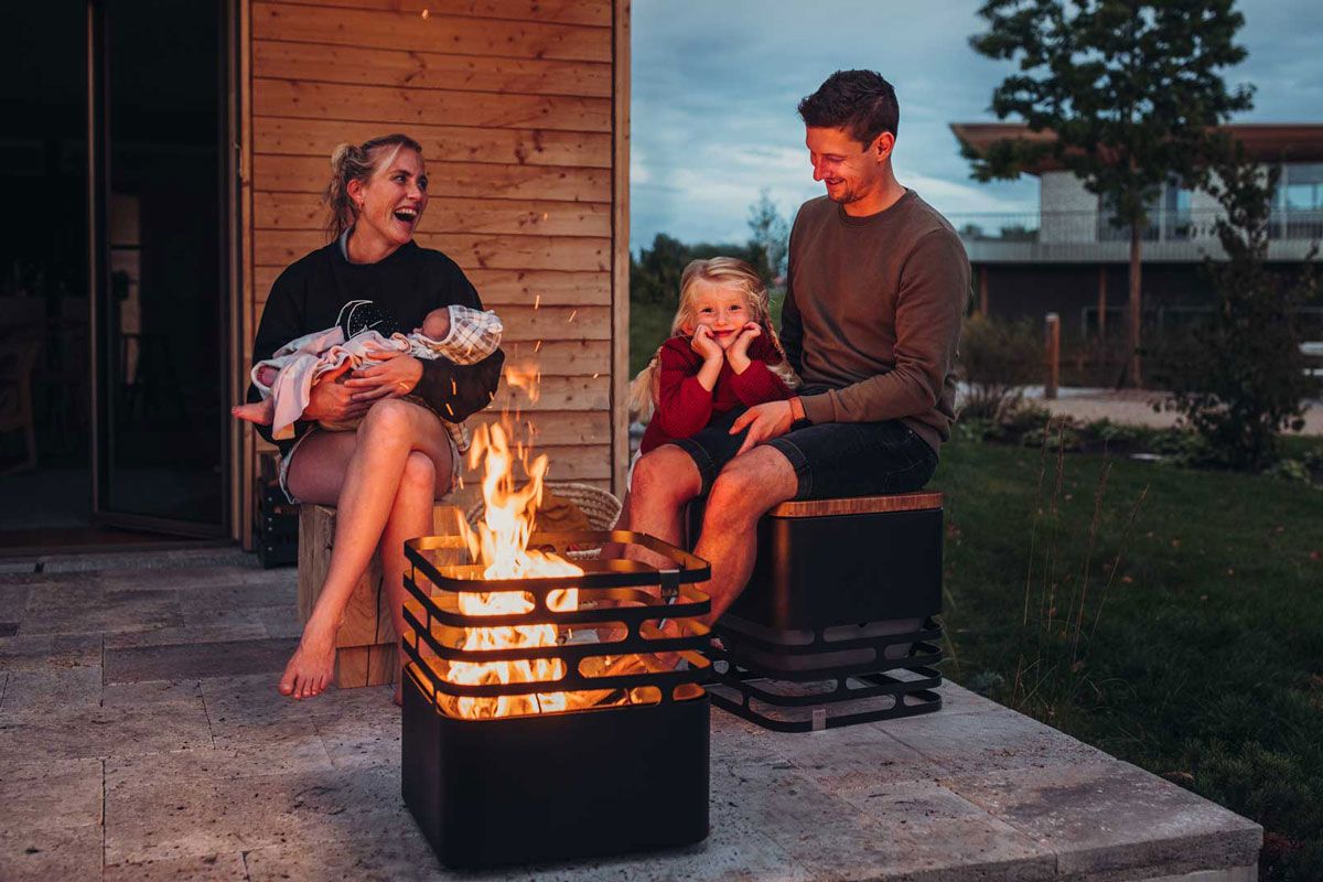 Cube Fire Basket