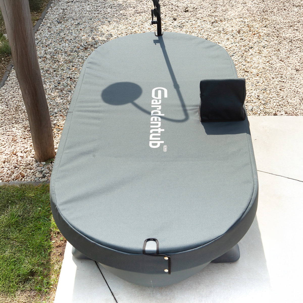 Gardentub with the anthracite Gardentub Cover with tap opening